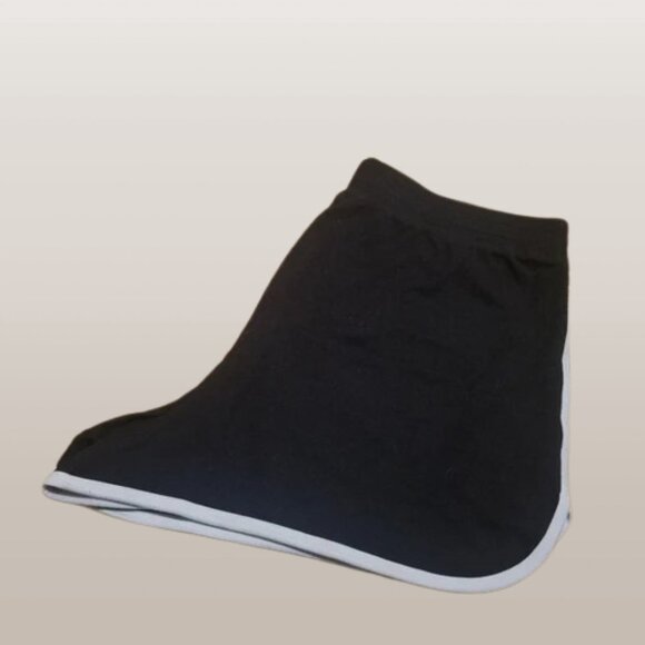 No Boundaries Black and White Trim Athletic Shorts | Cheer Dance Gym Jogging - Picture 4 of 5